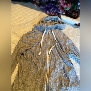 grey zip up